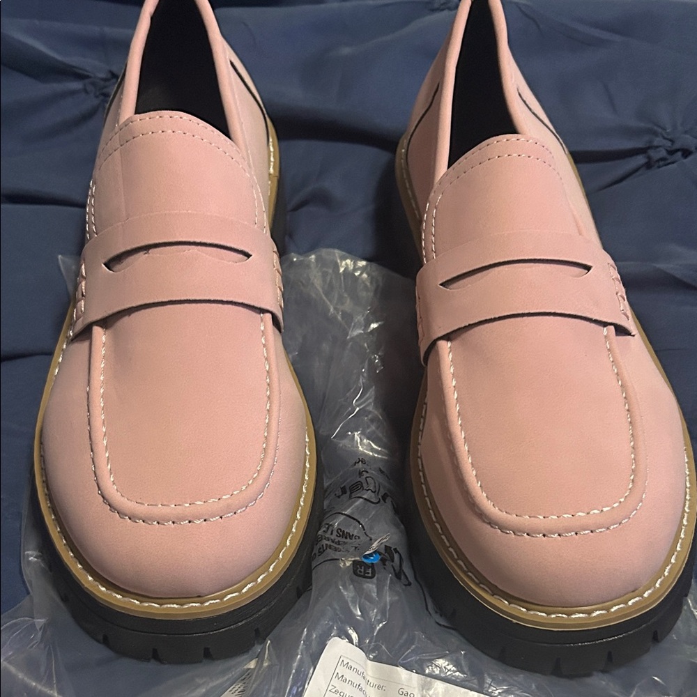 Zara Pink Loafers